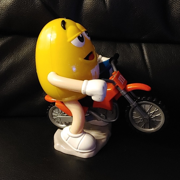 Yellow M&M Biker Candy Dispenser - Picture 4 of 5